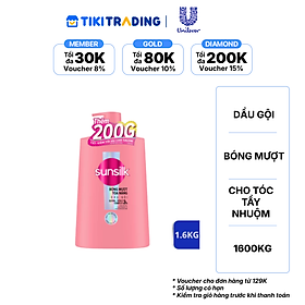 SUNSILK Dầu Gội Bóng Mượt Tỏa Nắng 1.6KG