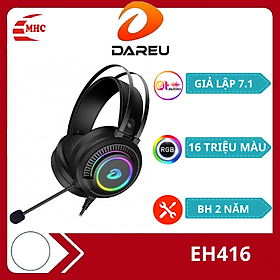 Mua Tai nghe gaming giá rẻ  tai nghe chơi game có dây Dareu EH416 Led RGB 17 triệu màu- Hàng chính hãng