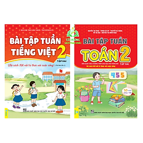 Sách - Combo Bài Tập Tuần Toán, Tiếng Việt 2 (Tập 2) - Kết Nối Tri Thức (ND)