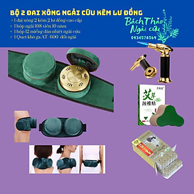 Mua (Đủ phụ kiện) Đai Xông Ngải Cứu 2 kèm Lư Đồng cứu ngải Làm Ấm ( Giảm Đau Xương Khớp Giảm Đau Bụng Thải Độc Tố Lưu Thông Khí Huyết...)