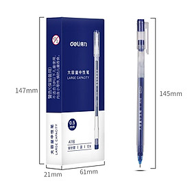 Bút gel 0.5mm Deli nhiều màu lựa chọn - Bút bi nước - 1 chiếc - Mực đỏ / Xanh / Đen - A116