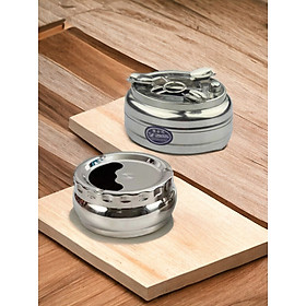 Mua Gạt tàn nắp xoay - gạt tàn nắp bấm inox ( 2 kiểu khách tự lựa chọn sở thích cho mình )