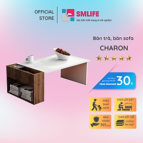 Bàn sofa dáng thấp cho phòng khách SMLIFE Charon