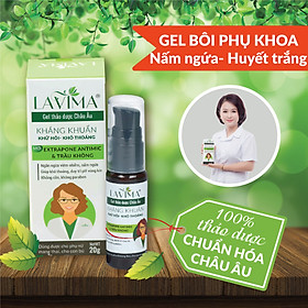 Gel bôi phụ khoa LAVIMA- viêm phụ khoa, viêm lộ tuyến, nấm ngứa từ thảo dược Châu Âu- 20g