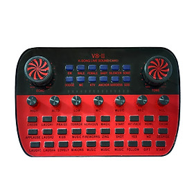 Live Sound Card Intelligent Volume Adjustable Audio Mixer Sound Card for Computer PC Live Sound