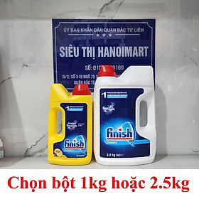 Bột rửa bát Finish Classic 2.5kg - Hương chanh - bột finish 1kg
