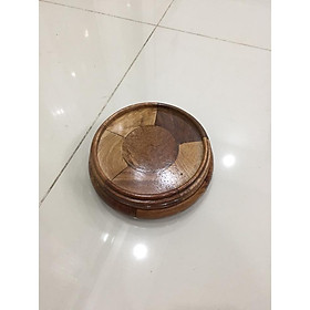 Kỷ kê bình hoa để bàn, gỗ hương, nhiêu kích cỡ đường kính từ 14 đến 38cm, cao 5cm - 14