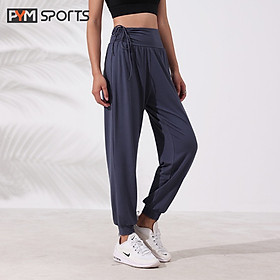 Quần Jogger rút cạp - PYMJ010 tập gym, yoga nữ chất liệu co giãn 4 chiều