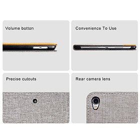Bao da Canvas cho iPad Pro 12.9 2018 chính hãng MUTURAL - Xám Viền Đen
