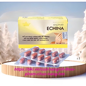 Viên uống tăng sức đề kháng  ￼echina Kingphar - Hộp 30v  – Tăng cường  miễn dịch, giảm ho, cảm cúm
