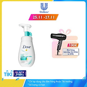 Sữa Rửa Mặt Dạng Bọt Dove Tinh Chất - Serum Cho Da Nhạy Cảm 160Ml
