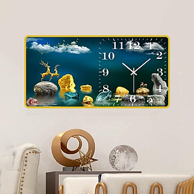 Mua Tranh Đồng Hồ Treo Tường tráng gương ️Freeship️ Đồng Hồ Pha Lê Trang Trí Decor Nhà Cửa Phòng Khách kim trôi