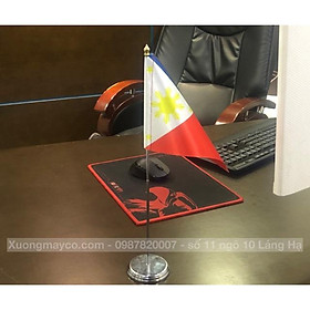 Cờ để bàn Phillipines đế đơn inox