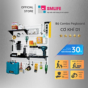 Mua Bảng Treo Đồ Nghề Pegboard Cơ Khí SMLIFE D1 White - Lưu Trữ Trưng Bày Dụng Cụ Sửa Chữa Thông Minh Dễ Tìm Kiếm