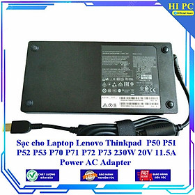 Sạc cho Laptop Lenovo Thinkpad P50 P51 P52 P53 P70 P71 P72 P73 230W 20V 11.5A Power AC Adapter - Kèm Dây nguồn - Hàng Nhập Khẩu