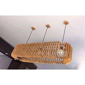 Mua Đèn gỗ thả trần DG068 - Đèn gỗ trang trí nhà cửa  quán cafe