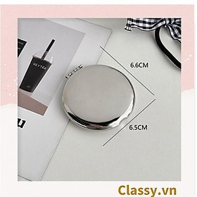 Gương trang điểm cầm tay mini 2 mặt bỏ túi, 6.5 cm , Gương cầm tay mini Hàn Quốc siêu cute, Gương hoạt hình PK1731