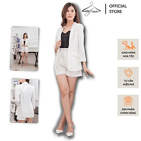 Set áo vest blazer nữ + quần short ống rộng - SV03 - WFStudios