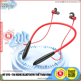 Tai Nghe Bluetooth Nhét Tai HT SYS hoco ES61 - Bluetooth V5.1 - Pin 200mAh - Thời Gian Nghe Nhạc Và Gọi Điện 20H - Thời Gian Chờ 330H - Tích Hợp Khe Cắm Thẻ Nhớ SD - Tương Thích Tất Cả Dòng Máy - Hàng Nhập Khẩu