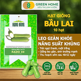 Mua Hạt Giống Bầu Lai Greenhome  Gói 1gr~10 hạt  Dễ Trồng Quanh Năm  Nảy Mầm Cao  Thu Hoạch Nhanh  Năng Suất Cao T09