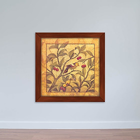 Tranh treo tường Đôi Chim | Tranh in canvas sơn dầu có khung W1910