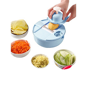 Mua Dụng cụ bào gọt vỏ rau củ tách sợi đa năng nhà bếp (TẶNG KÈM 6 LƯỠI BÀO) bảo vệ tay  Bộ Rổ nạo cắt bào rau củ quả đa năng - HENRYSA