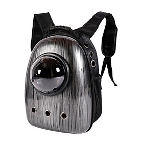 Pet Carrier Parrot Bird Dogs Cat Travel Bag Space Capsule Backpack Black