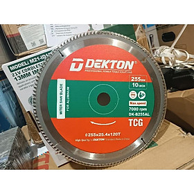 LƯỠI CẮT NHÔM VÀ GỖ 255MM 120T DK-B255AL DEKTON - HÀNG CHÍNH HÃNG