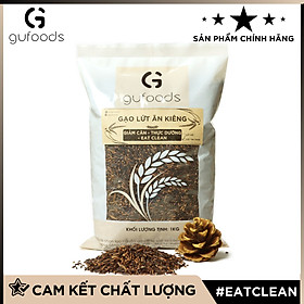 Gạo lứt ăn kiêng GUfoods 1kg - Hỗ trợ Giảm cân - Thực dưỡng - Eat clean có