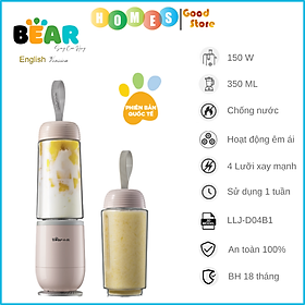 Mua Máy Xay Sinh Tố Mini  Máy Xay Sinh Tố Cầm Tay BEAR BL-B35V1 Sử Dụng Sạc PIN  Dung Tích 350 ML Công Suất 50 W - Hàng Chính Hãng