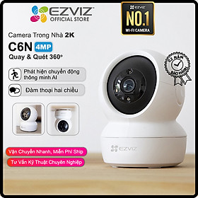 Camera IP WiFi quay quét Ezviz C6N bản 4MP H265 hàng chính hãng