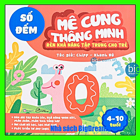 Hình ảnh Mê Cung Thông Minh Số Đếm Rèn Khả Năng Tập Trung Cho Trẻ 4-10 tuổi Sách thiếu nhi phát triển tư duy cho bé