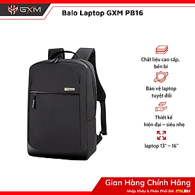 Balo Laptop GXM PB16 Chống Nước, Gọn Nhẹ, Bảo Vệ Laptop Tối Ưu - Hàng chính hãng