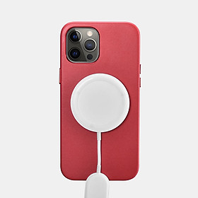 Ốp lưng Magsafe Leather Case iCarer dành cho iPhone 12 Pro / iPhone 12 và iPhone 12 Pro Max - Hàng chính hãng