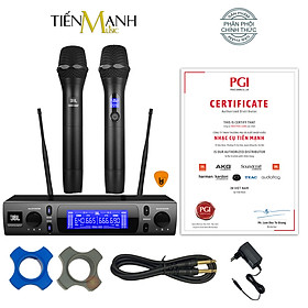 Mua Bộ 2 Micro Không Dây JBL VM300 - Mic Cầm Tay Vocal Microphone Karaoke Wireless Hàng Chính Hãng - Kèm Móng Gẩy DreamMaker