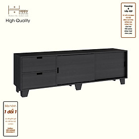 HAPPY FURNITURE , ALVA - Kệ TV 2 ngăn kéo 2 cửa lùa, KTV_065 , 180cm x 40cm x 56cm DxRxC