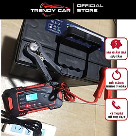 Sạc bình acquy 12V 4Ah-100Ah tự ngắt khi đầy, bảo dưỡng phục hồi ắc quy, khử sunfat chống ngược cực