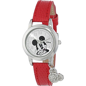 Đồng hồ nữ dây đeo đỏ Disney MK1042 Mickey Mouse Watch