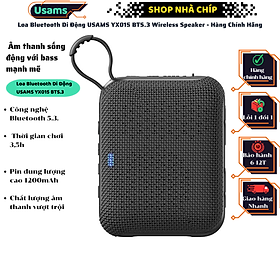 Loa Bluetooth Di Động USAMS YX015 BT5.3 Wireless Speaker - Hàng Chính Hãng