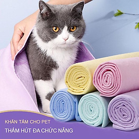Khăn tắm cho chó mèo - Khăn Tắm Siêu Thấm Hút Cho Thú Cưng Đủ mọi kích thước