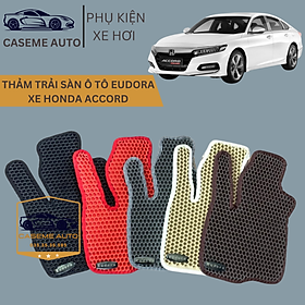 [HONDA ACCORD] Thảm Trải Sàn, Lót Sàn Ô Tô Cao Su Eudora CloudFoam Thiết Kế Theo Xe Dành Cho Xe HONDA ACCORD, Chống Nước, Không Mùi, Ngăn Bụi Bẩn, Dễ Vệ Sinh - Hàng Chính Hãng