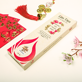 Mua Nhang Sen Thuần Khiết Liên Tâm 20.5cm 160 cây - Ít khói  dịu nhẹ  100% Đài sen thiên nhiên