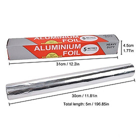 Cuộn Giấy Bạc Bọc Thực Phẩm 5m X 30Cm Tiện Lợi