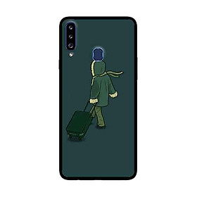 Hình ảnh Ốp Lưng Dành Cho Samsung Galaxy A20s mẫu Chàng Xách Vali - Hàng Chính Hãng
