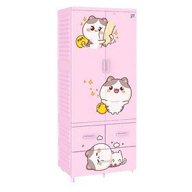 Mua  Chính hãng Qui Phúc  Tủ nhựa treo quần áo LOUIS 2 tầng  thanh treo inox tiện lợi  có khóa