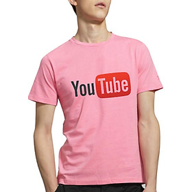 Áo Thun Nam In Hình YouTube Everest AokNAM396 (Hồng)