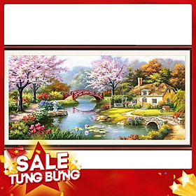 Mua Tranh thêu phong cảnh tuyệt đẹp H1989 153x82cm