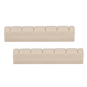 2x Guitar Slotted Curved Nut For Classcial Guitar Parts Beige Color