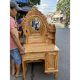 Mua Bàn trang điểm -bàn phấn siêu đẹp gỗ gõ ngang 80cm ( FREESHIP 60 KM )