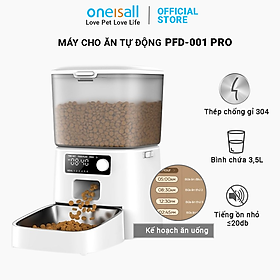 Máy cho thú cưng ăn tự động Oneisall PFD-001 Pro cài đặt thời gian - Hàng chính hãng